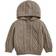 Mamas & Papas Baby Unisex Hooded Knitted Cardigan Beige