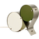GUBI Coppia Bronze Stål/Ivory/Olive 10134199 Bordlampe