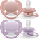 Philips Avent Ultra Soft Soother 0-6m 2-pack Pink/Purple