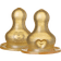 Bibs Baby Bottle Nipple Round Latex Medium Flow 2 st