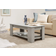 GFW Lift Up Grey Coffee Table 50x105cm