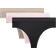 Lululemon UnderEase String 3er-Pack Frauen - Black/Nutmeg/Blissful Pink