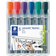 Staedtler Lumocolor Flipchart Marker 356 with Bullet Tip 6-pack