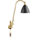 GUBI Bestlite BL6 Brass/Charcoal Black Wall light ∅ 16cm