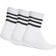 adidas 3-Stripes Cushioned Sportswear Low-Cut Socks 3-pack - White/Black