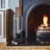 Ivyline Wooden Handle Square Fireside Companion Set H73cm W24cm