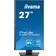 Iiyama XUB2793QSU-B7 27inch IPS QHD Speakers