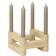 ferm LIVING Newel Modular Lysestagesæt Travertine Fyrfadsstage