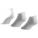 adidas Thin and Light No Show Socks 3-pack - White/Black