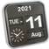 Karlsson Big Flip Black/Silver Wall Clock 43cm