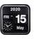 Karlsson Big Flip Black Wall Clock 43cm