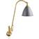 GUBI Bestlite BL6 Gray Semi Matt/Brass Wall light ∅ 16cm