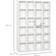 Homcom 456 CD/ 336 DVD White Book Shelf 130.5cm