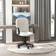 Homcom Swivel Executive Cream White Office Chair 104cm
