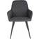 House Nordic Harbo PU Dark Grey Kitchen Chair 87cm 2pcs