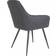 House Nordic Harbo PU Dark Grey Kitchen Chair 87cm 2pcs
