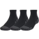 Under Armour Unisex Performance Tech Quarter Socks 3-pack - Black/Jet Gray