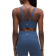 Lululemon Like a Cloud Gerippter Longline-BH Leichter Halt D DD Cups - Blue Twill