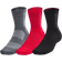 Under Armour Mid Crew Maker Socks 3-pack - Black/Red