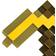 Disguise Minecraft Gold Pickaxe