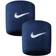 Nike Swoosh Wristband 2-pack - Obsidian/White