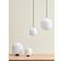 Hay Buoy Ø20 cm Opal Glass-Soft Black Bordslampa