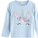 Lindex Top Ls Unicorn Face - Blue