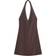 Bershka Brun Minikjole Med Halterneck Og Nitter - Brown