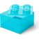 LEGO Storage Opbevaringsboks 4 Knopper Glitter Light Blue