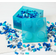 LEGO Storage Brick 4 Top Lid Glitter Light Blue