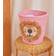 Rice Round Raffia Basket with Lion Head 20 x 30 cm