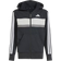 adidas Tiberio 3 Stripes Fleece Tracksuit - Black/White/Grey
