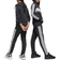 adidas Tiberio 3 Stripes Fleece Tracksuit - Black/White/Grey