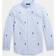 Polo Ralph Lauren Polo Kids Logo embroidered cotton Oxford shirt blue