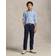 Polo Ralph Lauren Polo Kids Logo embroidered cotton Oxford shirt blue