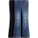 H&M Jeggings Flared 2-Pack - Svart/Mörk Denimblå