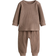 H&M Baby Våfflat Bomull Set - Ljusbrun