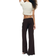 H&M Belted Tailored Trousers - Dark Brown
