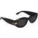 Bottega Veneta BV1322S 001 Solglasögon Acetat Svart Grå