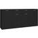 vidaXL 3074928 Black Sideboard 160x75cm 2pcs