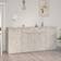 vidaXL 3074931 Concrete Gray Sideboard 160x75cm 2pcs