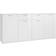 vidaXL 3074933 White High Gloss Sideboard 160x75cm 2pcs