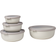 Mepal Cirqula Flat Nordic White Food Container 4pcs