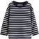 H&M Long Sleeved Cotton T-shirt - Navy Blue/White Striped (1285700003)