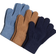 H&M Gloves 3-pack - Blue/Brown (1171338009)
