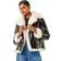 Roman Faux Leather Aviator Coat - Black
