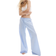 H&M Cotton Pyjama Bottoms - Light Blue/Striped
