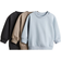 H&M Baby Bomull Sweatshirt 3-Pack - Ljusblå/Mörkgrå