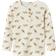 Lil'Atelier Bluse Lavo Eno Slim Ls Top - Mørkebeige/Uldhvid