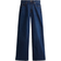 H&M Denim Wide High Jeans - Marinblå